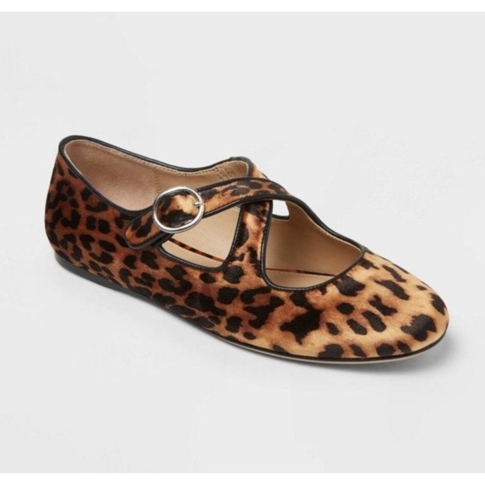 A New Day‎  Women's Tasmin Leopard Print Flats Size 8 Brown